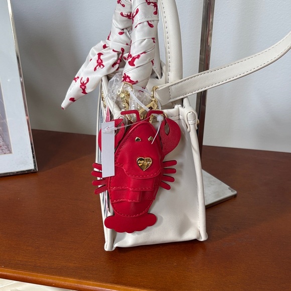 Betsey Johnson Navy and White Striped Mini Bag - Picture 2 of 10